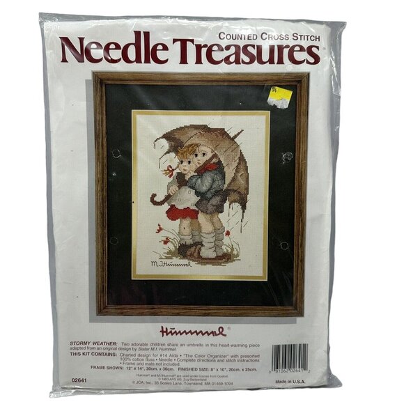 Needle Treasures Hummel Cross Stitch Kit #02641 Stormy Weather 8 x 10 - Picture 1 of 6